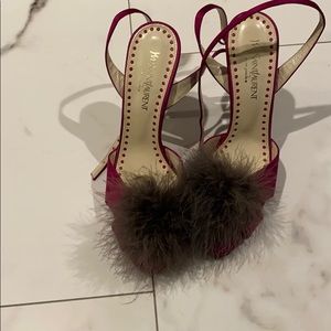 Yves Saint Laurent Runway Satin Heels